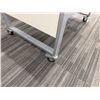 Image 4 : Low Rectangular Display Table w/ Rails on Wheels 44" x 25" x 18"H