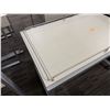 Image 2 : Tall Rectangular Display Table w/ Rails on Wheels 49" x 31" x 32"H