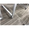 Image 5 : Tall Rectangular Display Table w/ Rails on Wheels 49" x 31" x 32"H