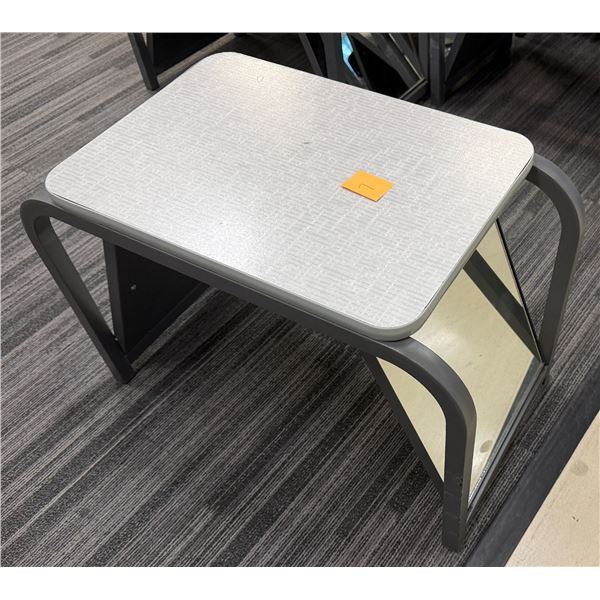 Shoe Fitting Bench with Mirror 14" x 20" x 18"H