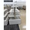 Image 2 : White 2-Sided Display w/ Underneath Storage 50" x 37" x 55"H