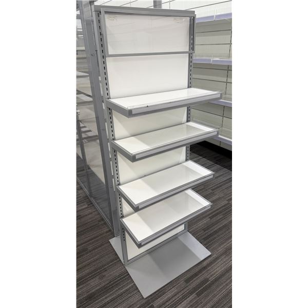 White 2-Sided Display Grid 24" x 23" x 86"H