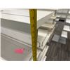 Image 8 : White Single-Sided Display w/ Underneath Storage 50" x 34" x 55"H