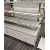 Image 1 : White Single-Sided Display w/ Underneath Storage 50" x 34" x 55"H