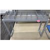 Image 1 : Rectangular Display Table 50" x 14.5" x 33"H w/ 4 Metal Double-Baskets 12" x 12" x 4.5"H