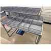 Image 2 : Rectangular Display Table 50" x 27" x 33"H w/ 7 Metal Double & 1 Single Baskets 12" x 12" x 4.5"H