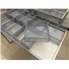 Image 3 : Rectangular Display Table 50" x 27" x 33"H w/ 7 Metal Double & 1 Single Baskets 12" x 12" x 4.5"H