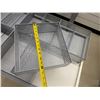 Image 4 : Rectangular Display Table 50" x 27" x 33"H w/ 7 Metal Double & 1 Single Baskets 12" x 12" x 4.5"H
