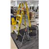 Image 1 : Qty 2 StepRight by Werner Step Stools & 7306 Yellow 6' Step Ladder 375 lb Capacity