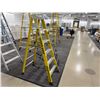 Image 3 : Qty 2 StepRight by Werner Step Stools & 7306 Yellow 6' Step Ladder 375 lb Capacity
