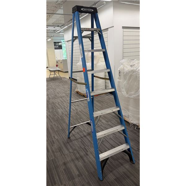 Werner FS108 Blue 8' Step Ladder 250 lb Capacity