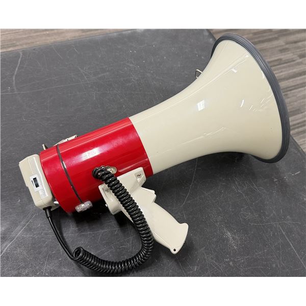 Handheld Bullhorn Transistor Megaphone w/ Siren & Talk Modes