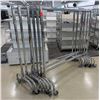 Image 1 : Qty 7 Adjustable Height Rolling Garment Racks 70"L x 67"H