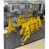 Image 1 : Qty 11  Apparel Transport Carts  w/ Safety Warning Caution Watch Your Step 42"L