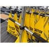 Image 4 : Qty 11  Apparel Transport Carts  w/ Safety Warning Caution Watch Your Step 42"L