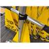 Image 5 : Qty 11  Apparel Transport Carts  w/ Safety Warning Caution Watch Your Step 42"L