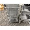 Image 9 : Qty 2 Rolling Multi-Basket Bunker Display Racks, Misc Sizes
