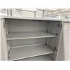 Image 3 : Metal 2-Door Storage Cabinet w/ Inside Shelving 36" x 18" x 65"H