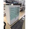 Image 3 : White Retail Display Case w/ Adjustable Glass Shelves & Locking Undercabinets 45" x 18" x 58"