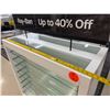 Image 4 : White Retail Display Case w/ Adjustable Glass Shelves & Locking Undercabinets 45" x 18" x 58"