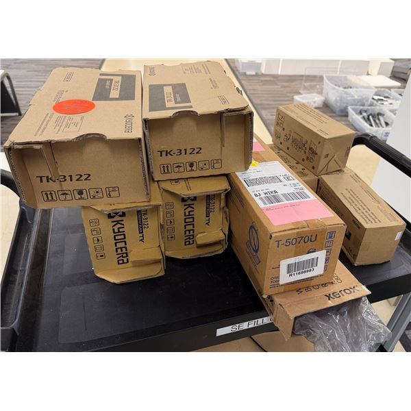 Multiple Boxes Kyocera TK-3122 Toner Kits, Toshiba T5070U & Xerox CT202861 Toner Kits