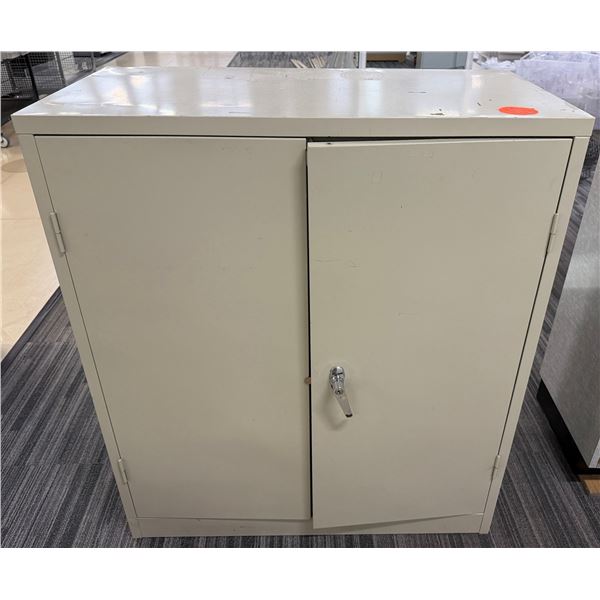 Metal 2-Door Storage Cabinet w/ Inside Shelving 36" x 18" x 42"H