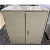 Image 1 : Metal 2-Door Storage Cabinet w/ Inside Shelving 36" x 18" x 42"H