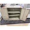 Image 2 : Metal 2-Door Storage Cabinet w/ Inside Shelving 36" x 18" x 42"H