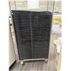 Image 10 : Multiple Folding Chairs 16" x 34"H in Storage Rack