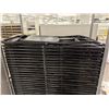 Image 3 : Multiple Folding Chairs 16" x 34"H in Storage Rack