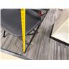 Image 8 : Multiple Folding Chairs 16" x 34"H in Storage Rack