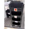 Image 1 : Qty 15 Stacking Plastic Storage Bins 20" x 15" x 13"H