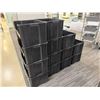 Image 2 : Qty 15 Stacking Plastic Storage Bins 20" x 15" x 13"H