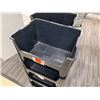 Image 3 : Qty 15 Stacking Plastic Storage Bins 20" x 15" x 13"H