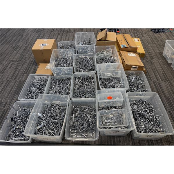 Multiple Bins & Boxes Metal Slot Wall Hooks, Misc Sizes