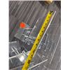Image 5 : Multiple Clear Acrylic Display Stands w/ Metallic Bases 11" x 20"H