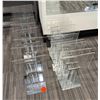 Image 1 : Multiple Clear Acrylic Display Stands w/ Metallic Bases