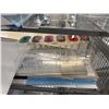 Image 5 : Contents of Cart: Multiple Clear Acrylic Displays, Shelf Displays, etc Misc Sizes (cart not included