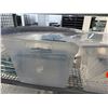 Image 4 : Contents of Cart: Multiple Clear Acrylic Display Tops, Wrap, etc Misc Sizes (cart not included)