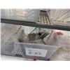 Image 5 : Contents of Cart: Multiple Clear Acrylic Display Tops, Wrap, etc Misc Sizes (cart not included)