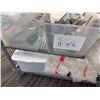 Image 6 : Contents of Cart: Multiple Clear Acrylic Display Tops, Wrap, etc Misc Sizes (cart not included)