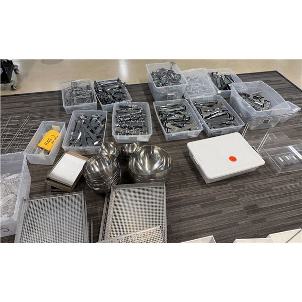 Multiple Bins Metal Hardware, Hooks, Bowls, etc Misc Sizes