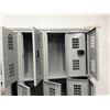 Image 11 : Penco Vangaurd Storage Locker Wall w/ 45 Compartments 15" x 10" x 23"H each & Digital Locks (content
