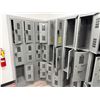 Image 5 : Penco Vangaurd Storage Locker Wall w/ 45 Compartments 15" x 10" x 23"H each & Digital Locks (content