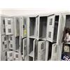 Image 6 : Penco Vangaurd Storage Locker Wall w/ 45 Compartments 15" x 10" x 23"H each & Digital Locks (content