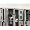 Image 9 : Penco Vangaurd Storage Locker Wall w/ 45 Compartments 15" x 10" x 23"H each & Digital Locks (content