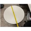 Image 4 : Round Table w/ Chrome Pedestal Base 24" Dia, 29"H