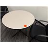 Image 2 : Round Table w/ Metal Pedestal Base 36" Dia, 29"H