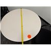 Image 4 : Round Table w/ Metal Pedestal Base 36" Dia, 29"H