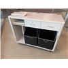Image 5 : Qty 2 Wooden Rolling Cabinets w/ 3 Drawers & Storage 48" x 24"